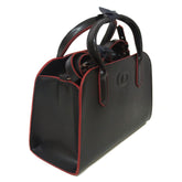BOLSA MÉDIA PRETA LINHA VERMELHA C 50002 0114 0003 ANACAPRI - Vintedoisk